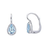 Ohrringe Babila Milano Dame Colore in Weißgold Acquamarina 1.11 Ct 228363 - 228363